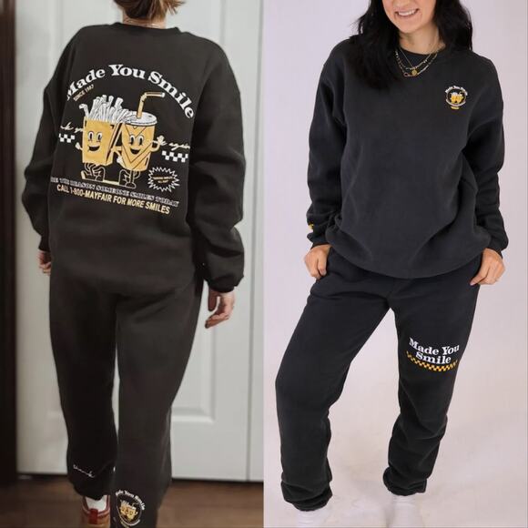 Mayfair Made You Smile Sweatshirt Joggers Group Set - Picture 1 of 5